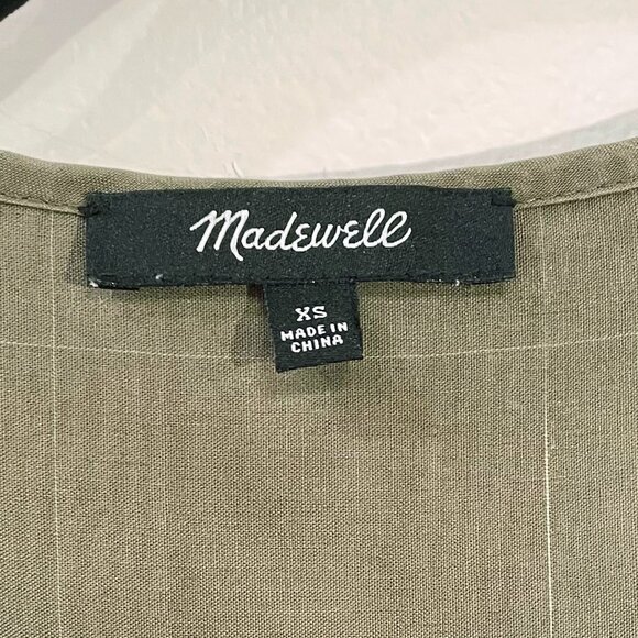 EUC Madewell Lyocell Wide Leg Jumpsuit Kale Green XS $135 (No Belt) - Picture 6 of 7